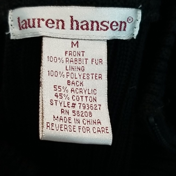 Black rabbit fur vest - Picture 6 of 7